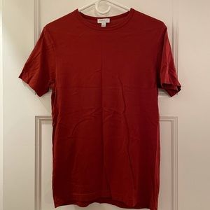 Men’s XS Sunspel Tee in Dark Red